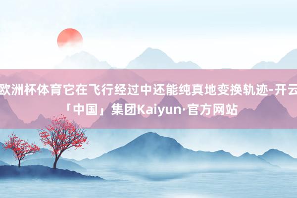 欧洲杯体育它在飞行经过中还能纯真地变换轨迹-开云「中国」集团Kaiyun·官方网站